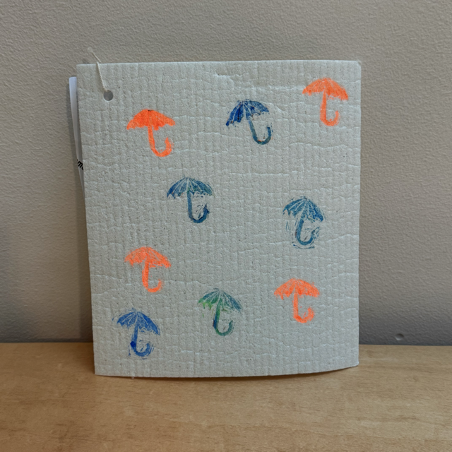 Linocut Dishcloth - Image 9